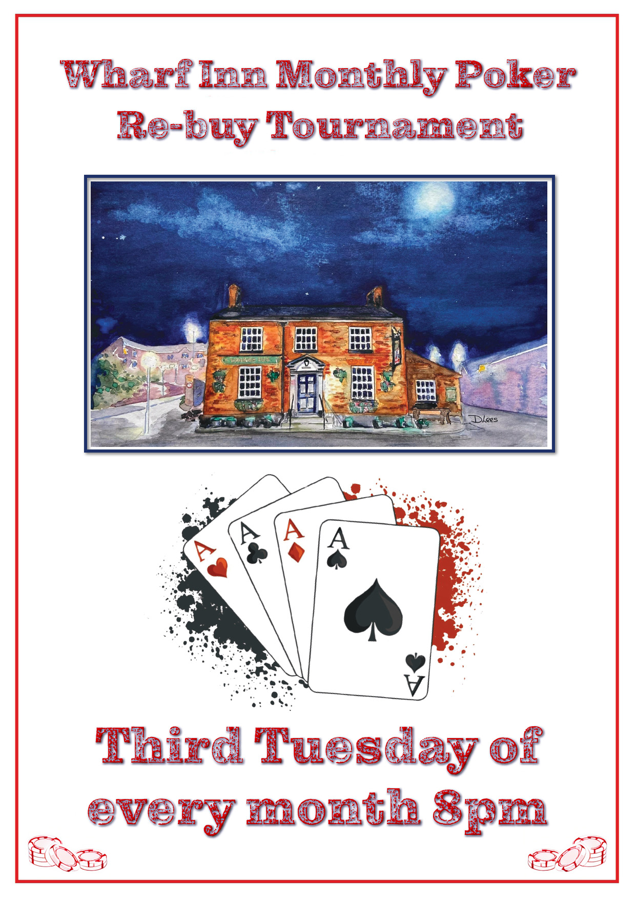 Wharf Inn Third Tuesday of the month poster